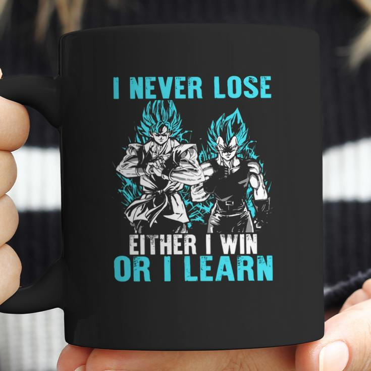 Son Goku And Vegeta I Never Lose Either I Win Or I Learn Coffee Mug