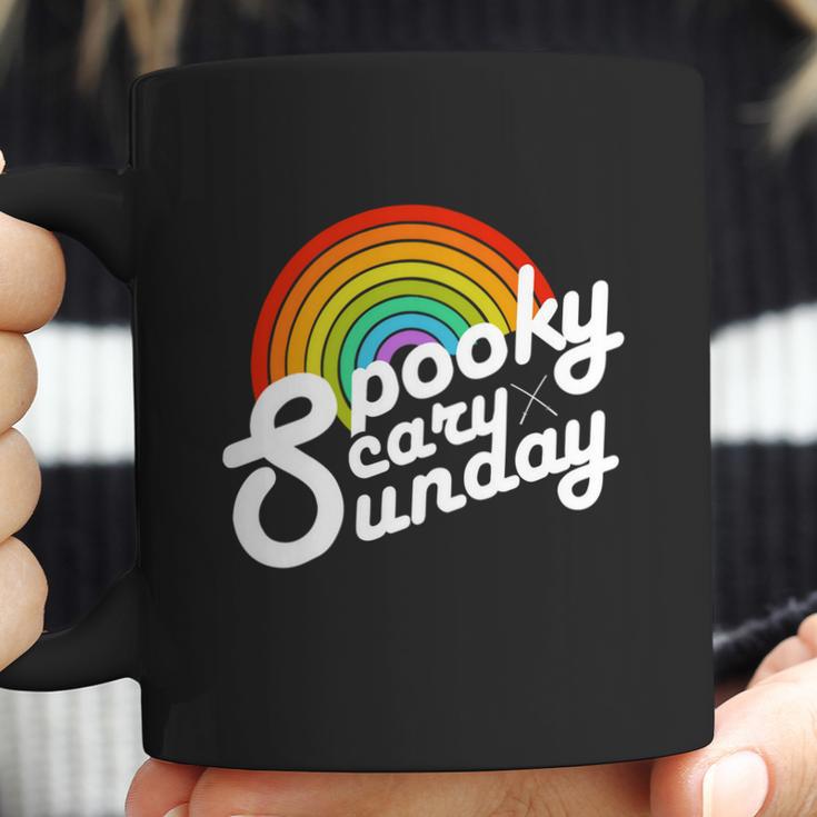 Spooky Scary Sunday Rainbow Funny Spooky Scary Sunday Trendy Funny Gift Coffee Mug