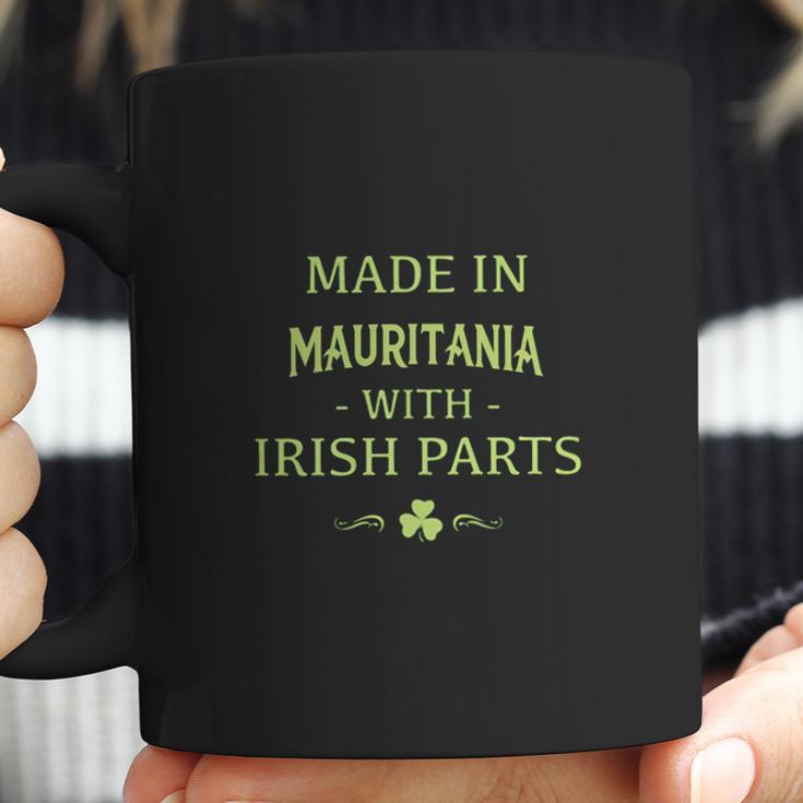 St Patricks Day Shamrock Made In Mauritania With Irish Parts Country Love Proud Nationality Coffee Mug