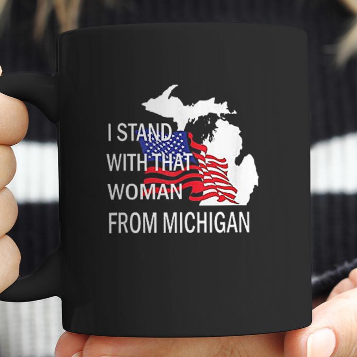 I Stand With That Woman From Michigan State American Flag Coffee Mug