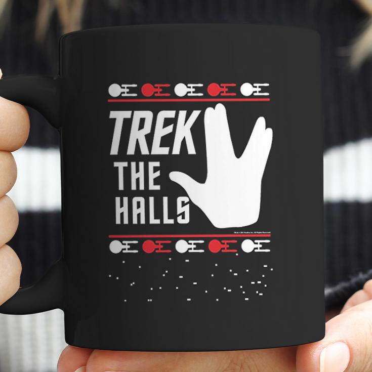 Star Trek Christmas Trek The Halls Ugly Apparel Coffee Mug