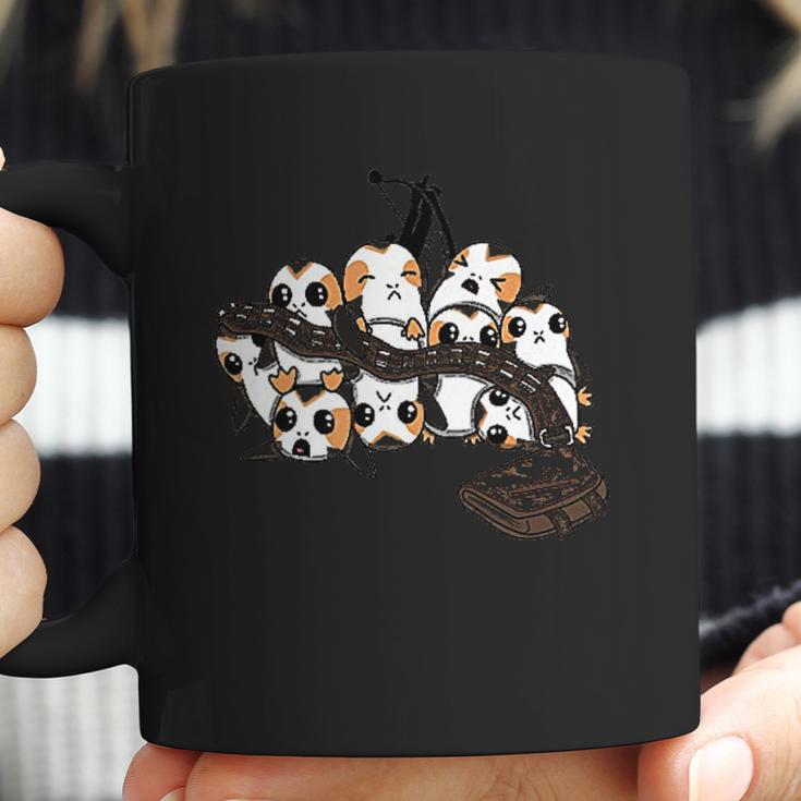 Star Wars Porgs Playing With Chewbaccas Things Coffee Mug