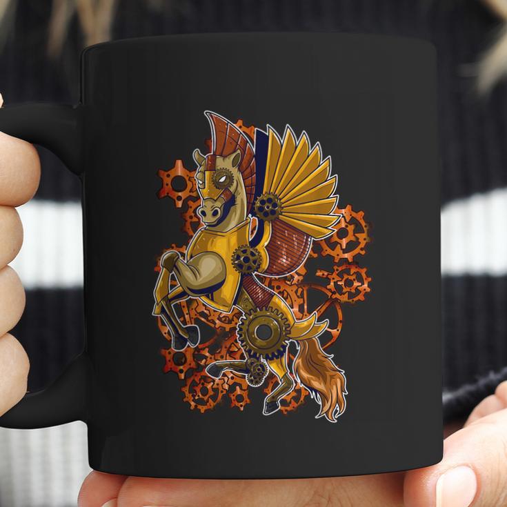 Steampunk Horse Mechanical Gears Pegasus Art Graphic Coffee Mug