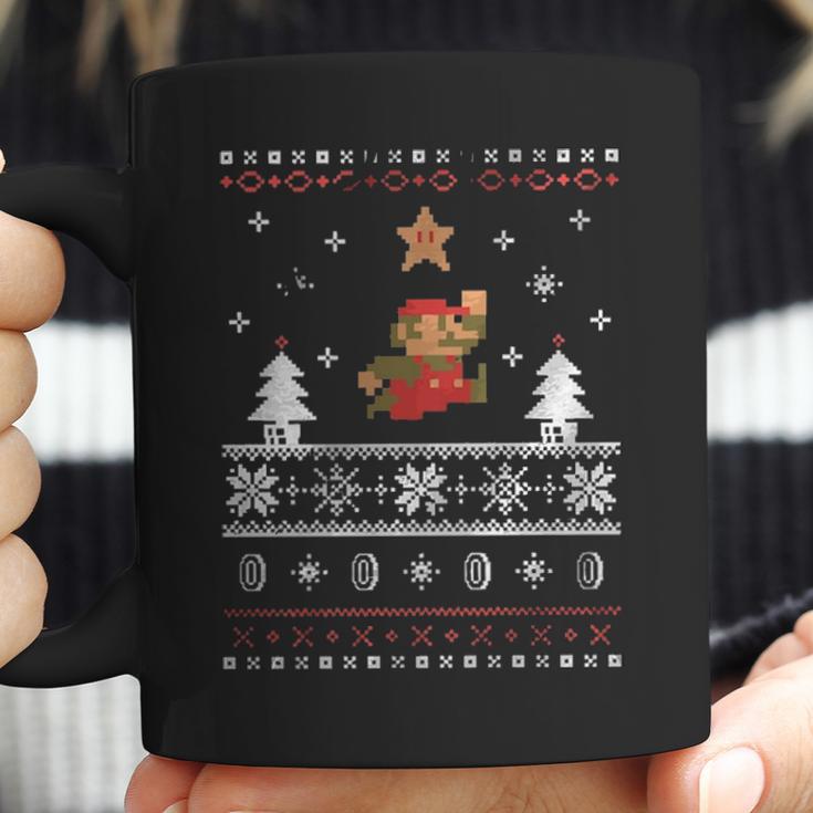 Super Mario Faux Christmas Gift Sweater Coffee Mug