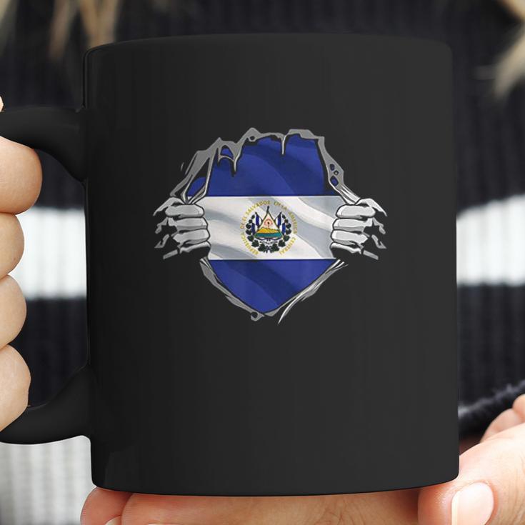 Super Salvadoran Heritage El Salvador Roots Flag Gift Coffee Mug