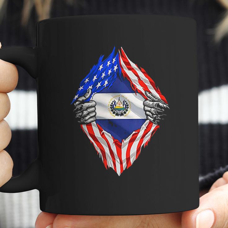 Super Salvadoran Heritage El Salvador Roots Usa Flag Coffee Mug