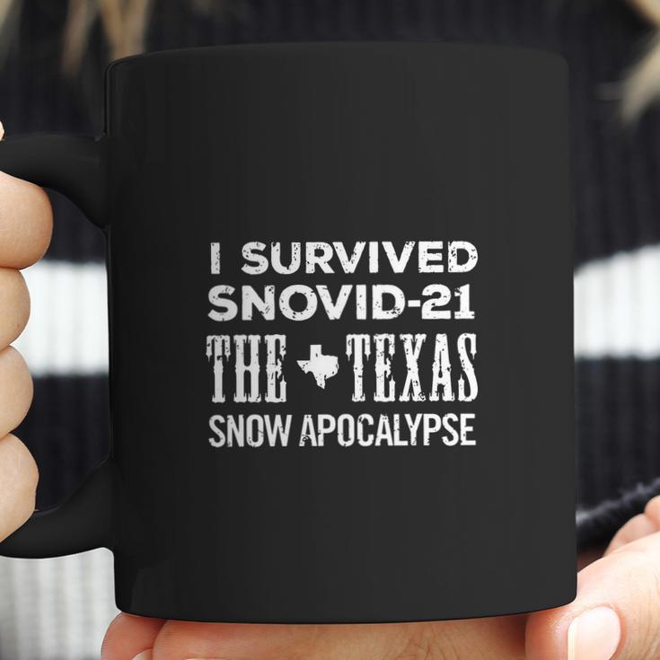 I Survived Snovid 21 2021 Texas Snow Apocalypse Coffee Mug