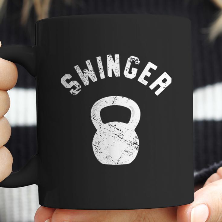 Swinger Funny Kettlebell Workout Coffee Mug