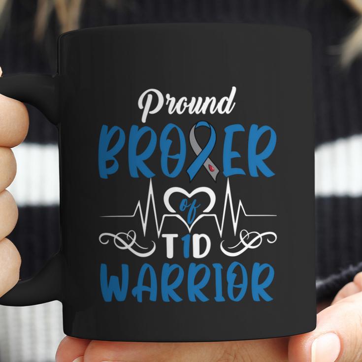 T1d Proud Brother Diabetes Awareness Type 1 Insulin Pancreas Gift Graphic Design Printed Casual Daily Basic Coffee Mug