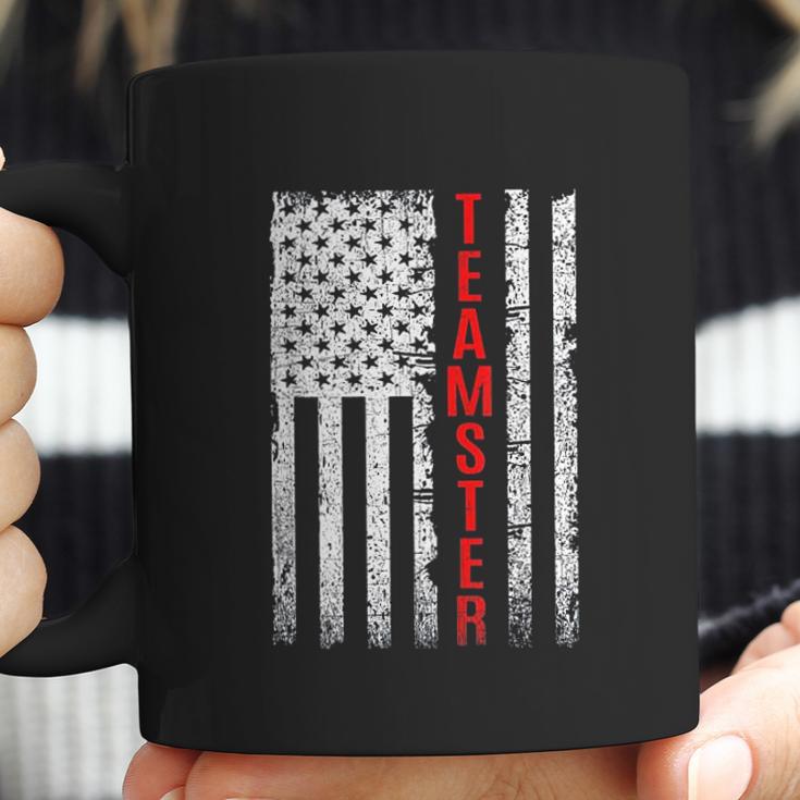 Teamster Proud American Flag Coffee Mug