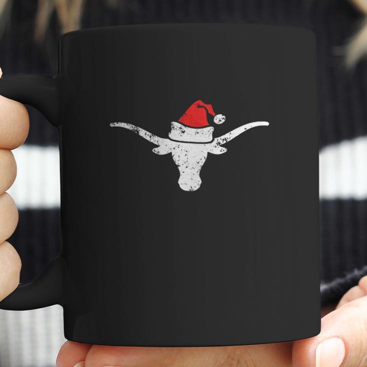 Texas Longhorn Christmas Distressed Shir Coffee Mug