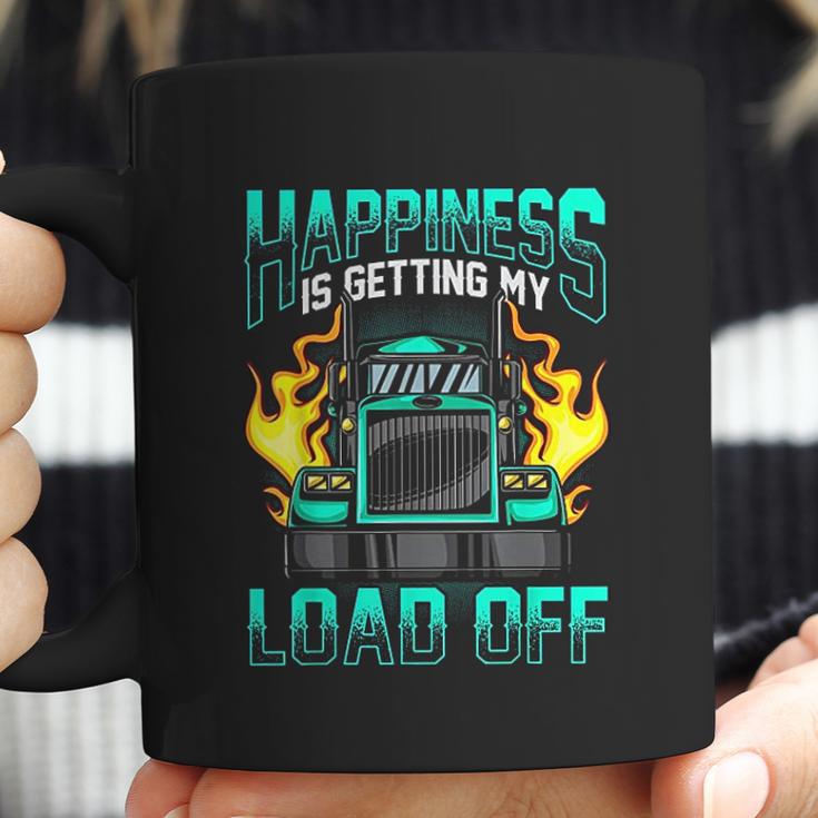 Trucker Sexual Innuendo Load Off Trucking Joke Coffee Mug