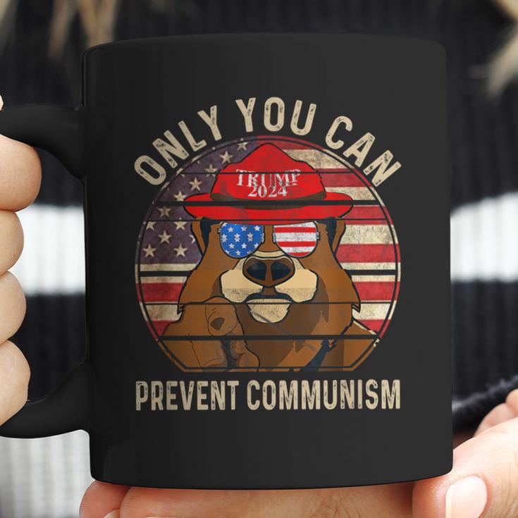 Trump Bear 45 47 Maga 2024 Only You Can Prevent Communism Coffee Mug