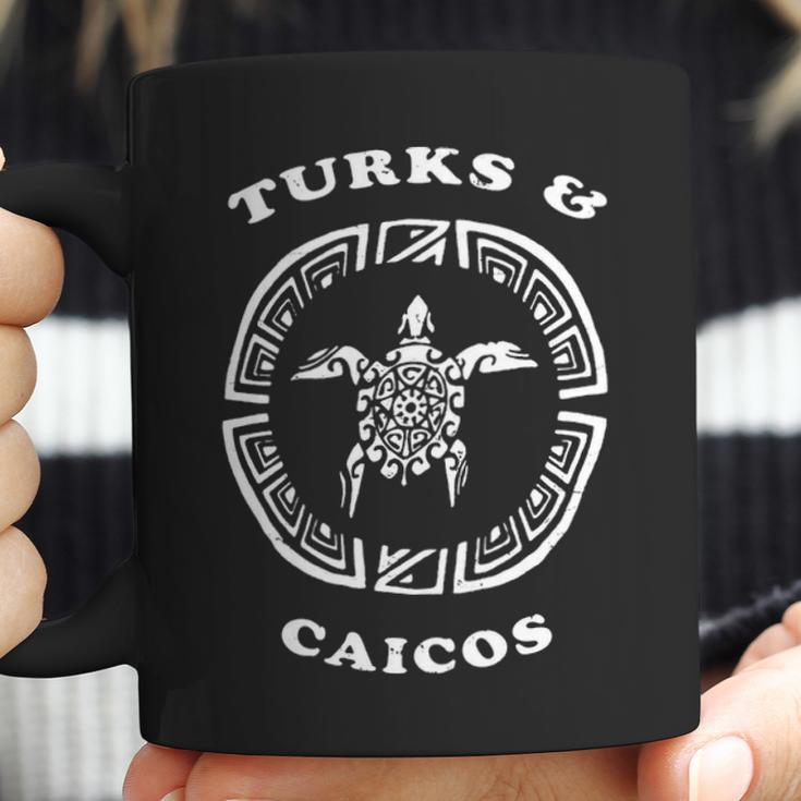 Turks & Caicos Retro Vintage Tribal Turtle Vacation Gift Coffee Mug