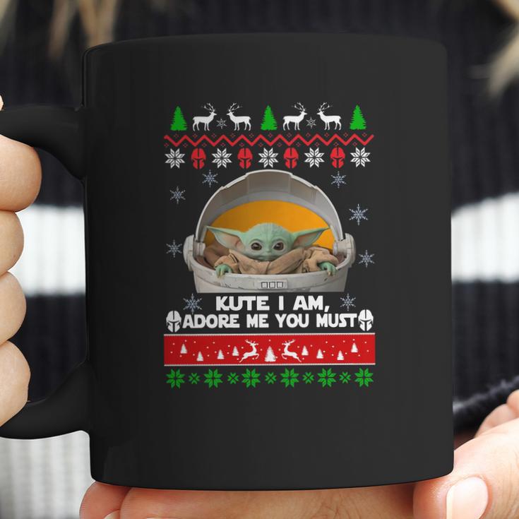 Ugly Christmas Cute I Am Must Baby Yoda Sweater Coffee Mug