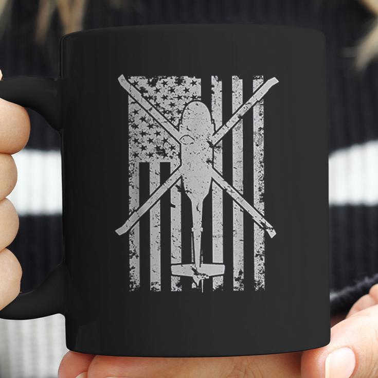 Uh60 Black Hawk Military Helicopter Patriotic Flag Coffee Mug