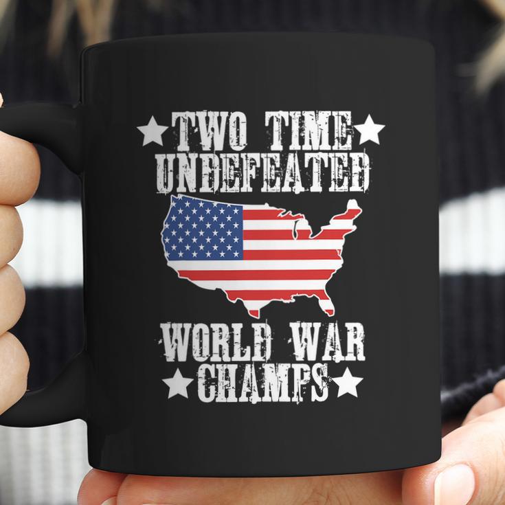 Undefeated Two 2 Time World War Champs Champions Usa Coffee Mug