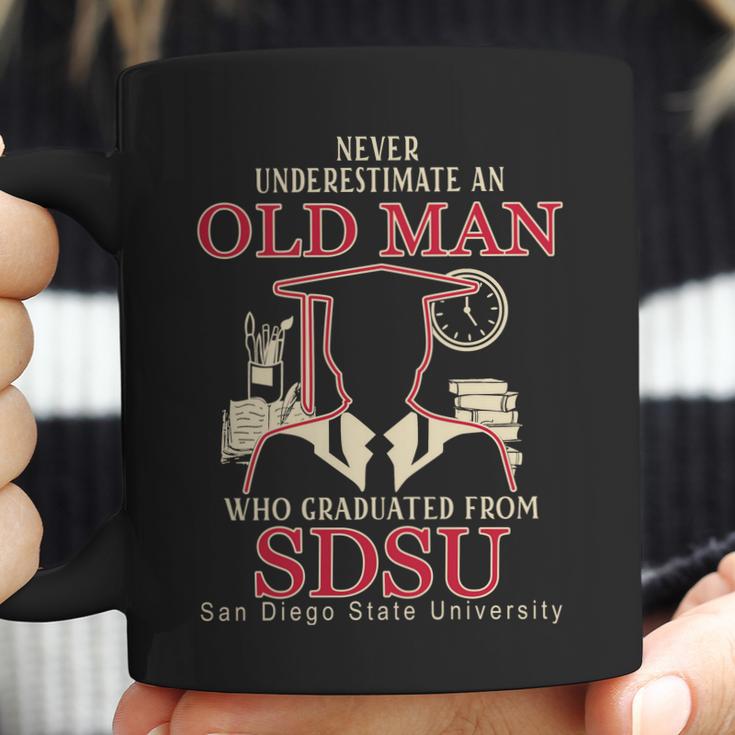 Never Underestimate An Old Man Who Graduated From San Diego State University Coffee Mug