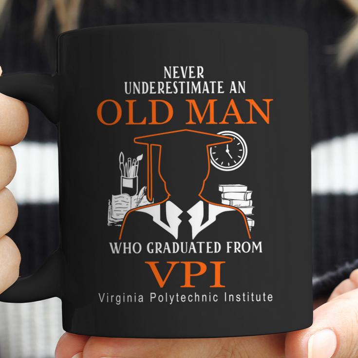 Never Underestimate An Old Man Who Graduated From Vpi Virginia Polytechnic Institute Coffee Mug