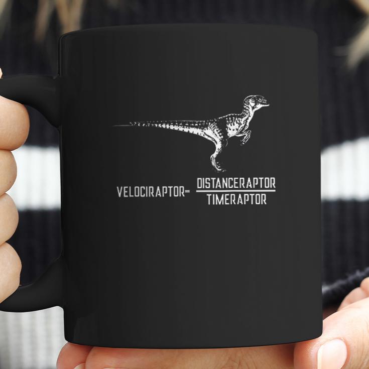 Velociraptor Distanceraptor Timeraptor Funny Physics Coffee Mug