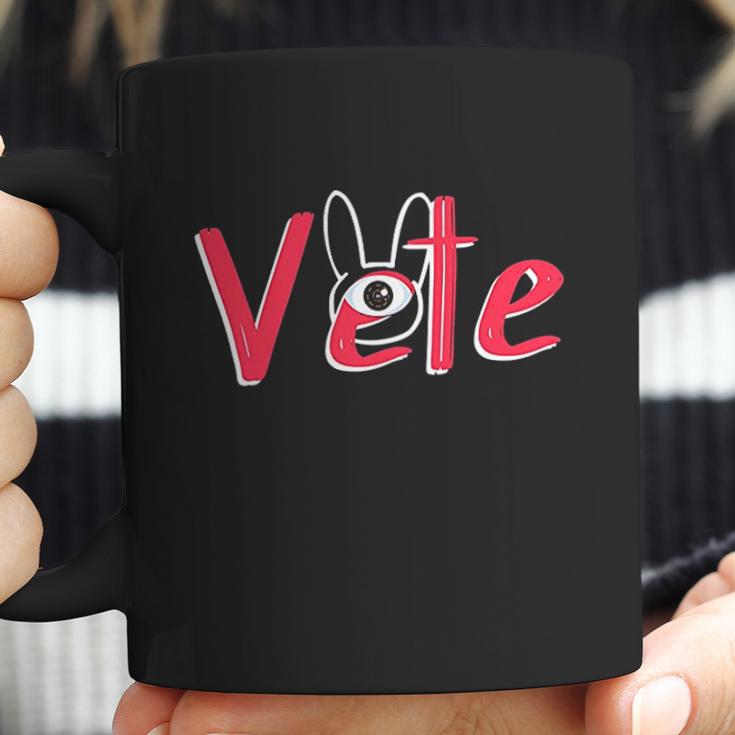 Vete One Eye Trap Bunny Silhouette Bad Doodle Gift Coffee Mug