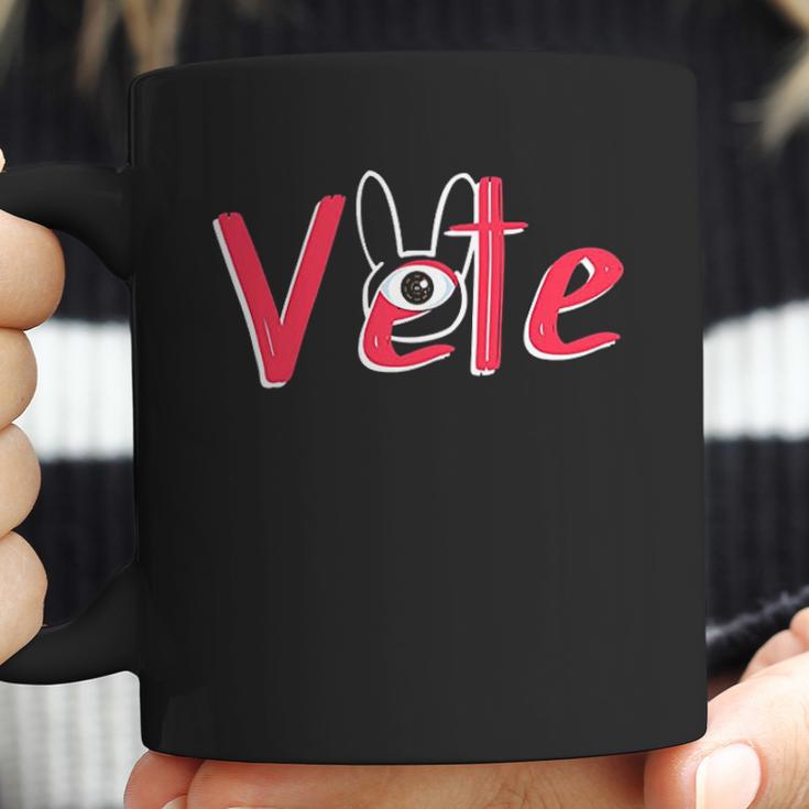 Vete One Eye Trap Bunny Silhouette Coffee Mug