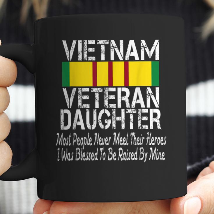 Vietnam Veteran Daughter American Flag Military Us Patriot Coffee Mug