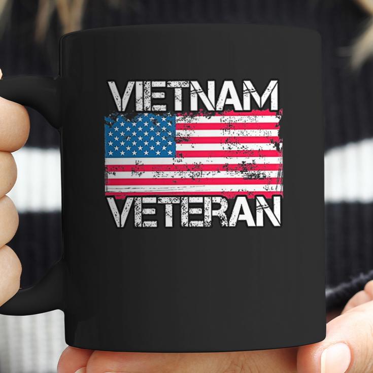 Vietnam Veteran Vintage Us Flag Military Vet Gift Coffee Mug