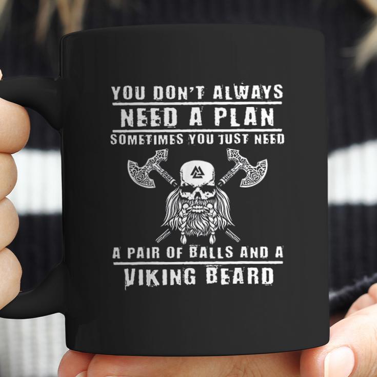 Viking Beard Viking Saying For Barbarians From Valhalla Coffee Mug