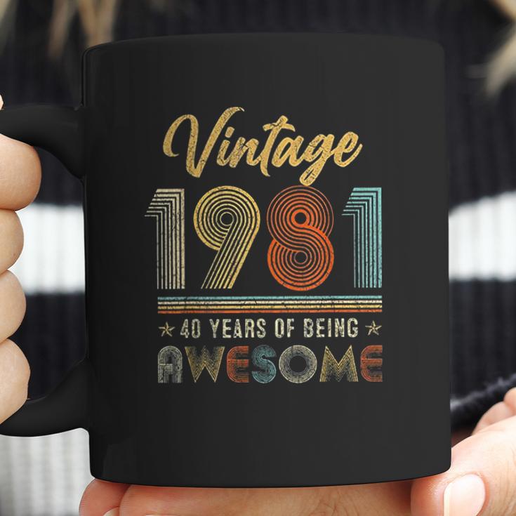 Vintage 1981 41 Years Of Being Awesome 41St Birthday Gifts Coffee Mug