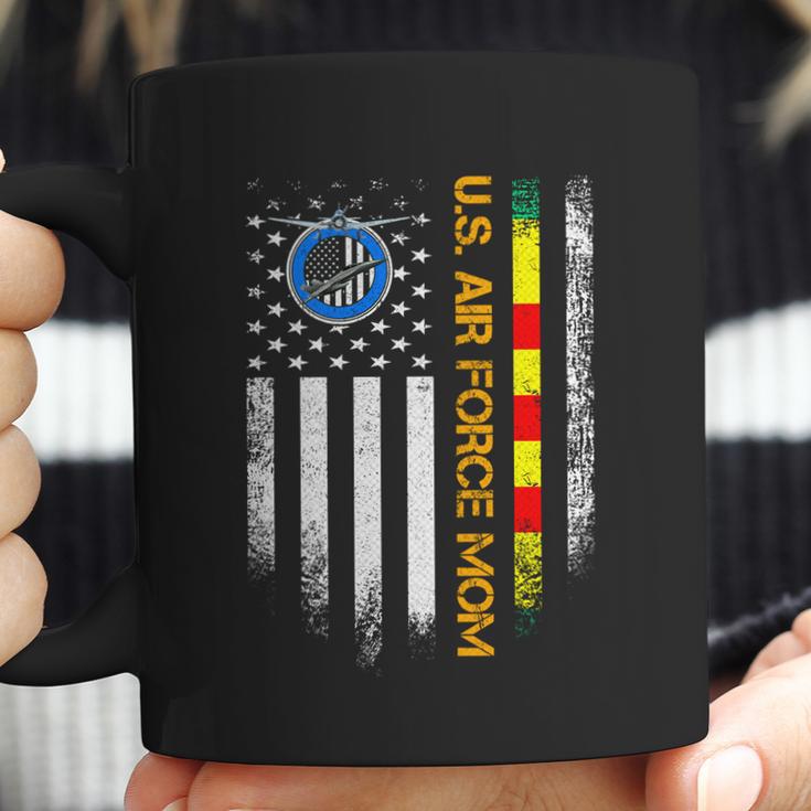 Vintage American Flag Proud Us Air Force Vietnam Veteran Mom Gift Graphic Design Printed Casual Daily Basic Coffee Mug