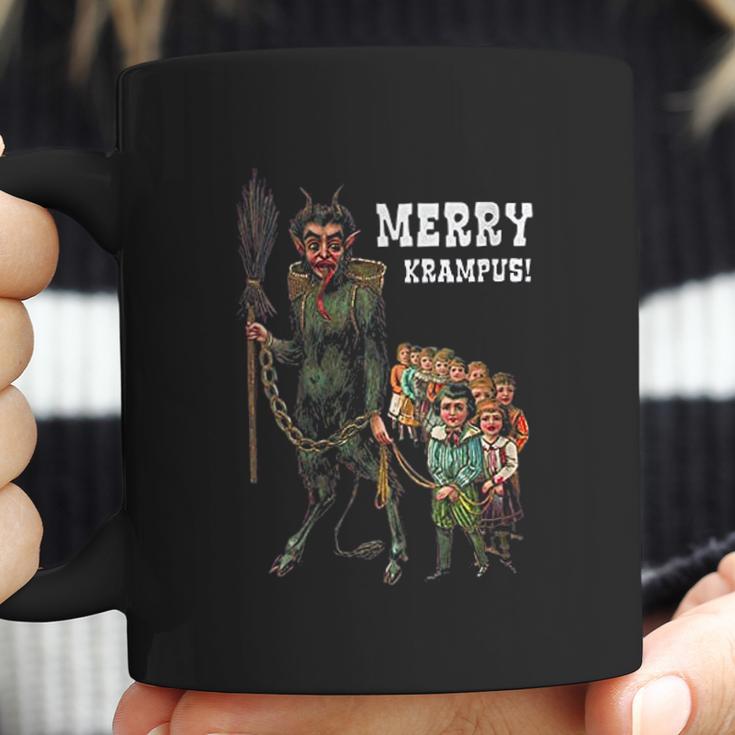 Vintage Krampus Creepy Christmas Holiday Merry Krampus Coffee Mug