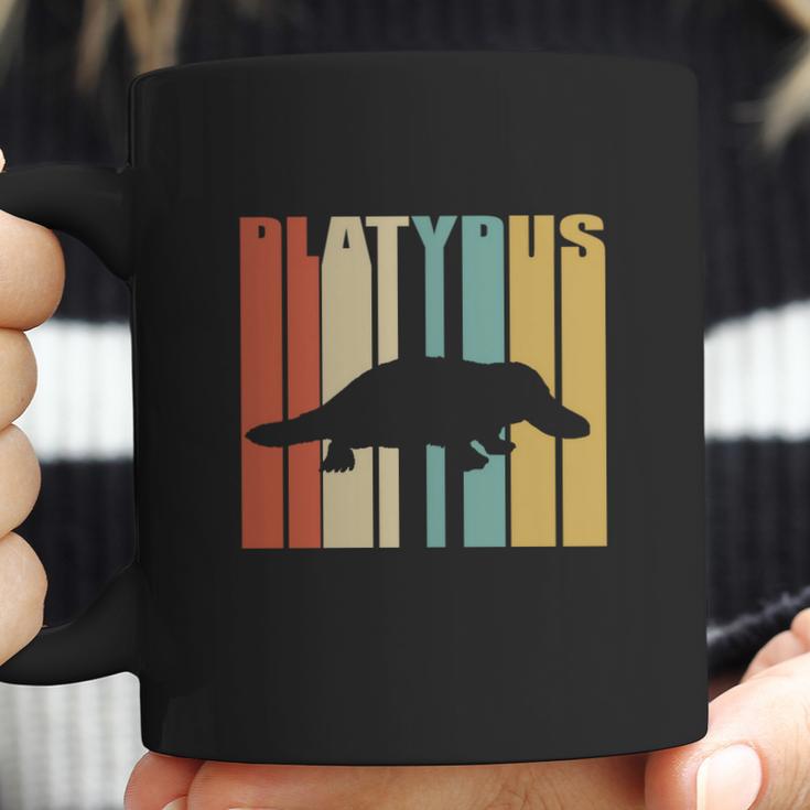 Vintage Retro Platypus Silhouette Coffee Mug