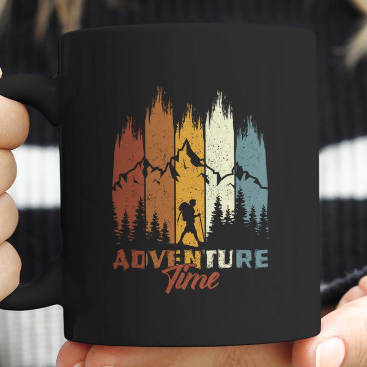 Vintage Style Hiking Camping Adventure Time Coffee Mug