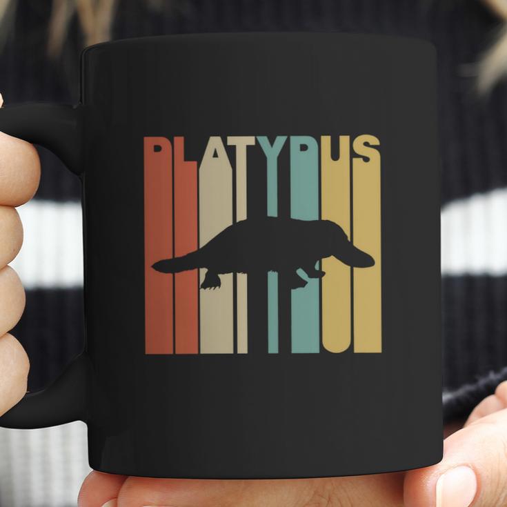 Vintage Style Platypus Silhouette T-Shirt Coffee Mug