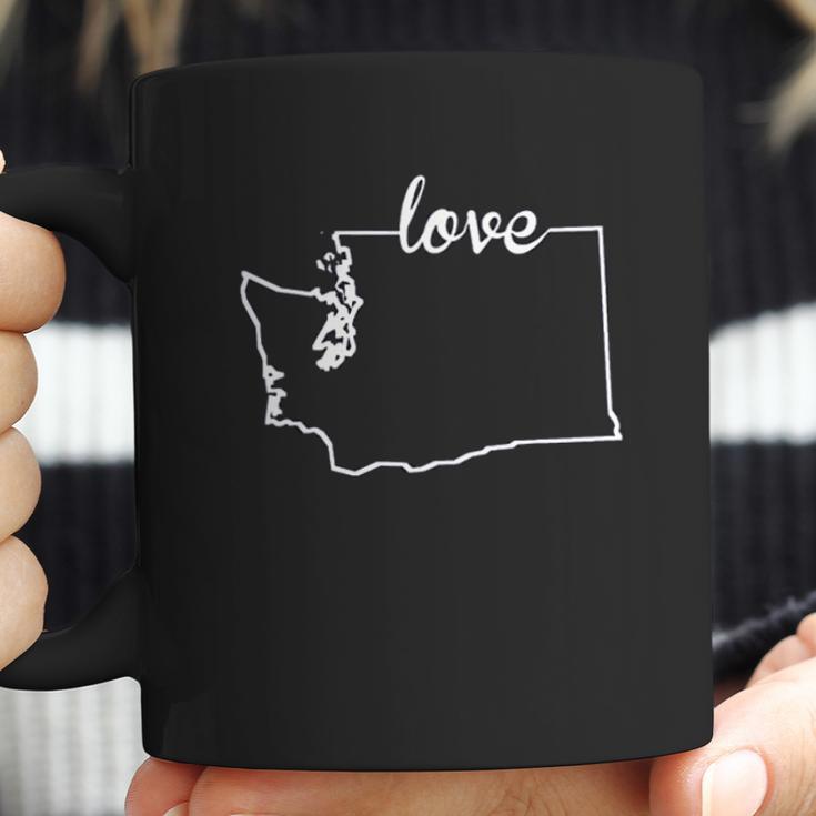 Washington State Home I Love Evergreen State Seattle Coffee Mug