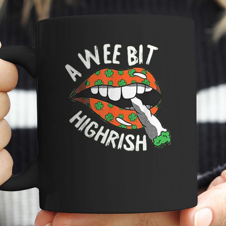 A Wee Bit Irish St Patricks Day Funny Thc Stoner Gifts Coffee Mug