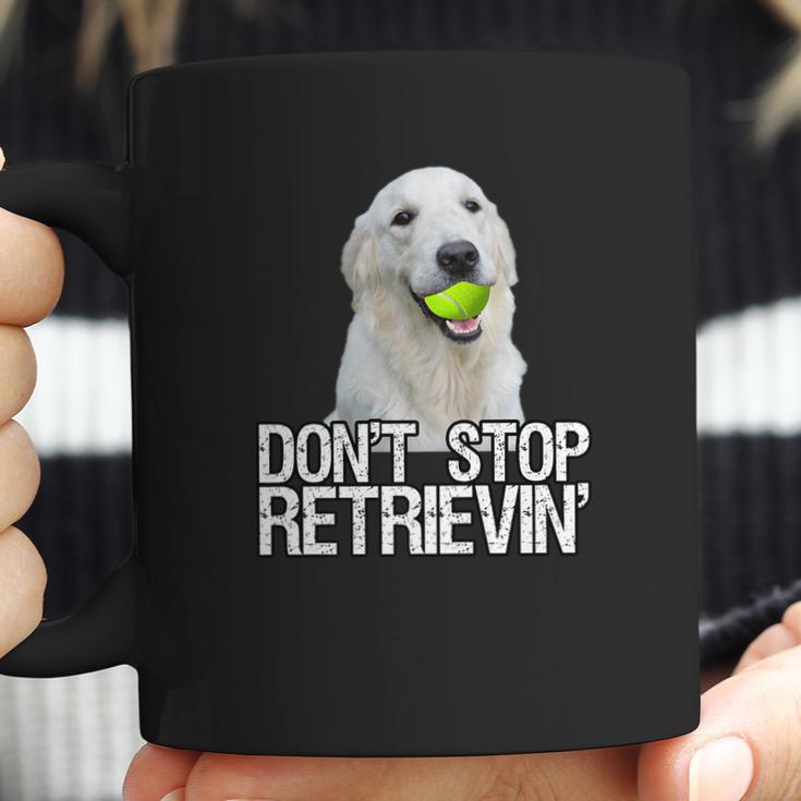 White Golden Retriever Dont Stop Retrievin Tee Coffee Mug