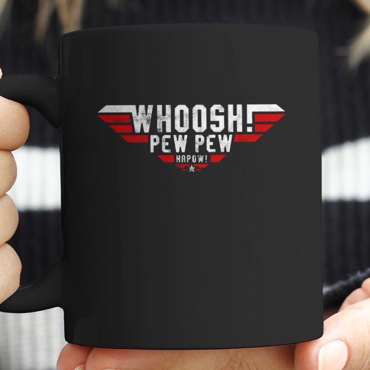 Whoosh Pew Pew Funny Logo Coffee Mug