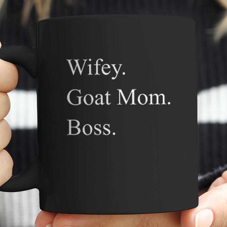 Wifey Goat Mom Boss Mothers Day Coffee Mug