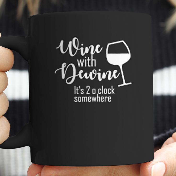 Wine With Dewine Ohio Coffee Mug