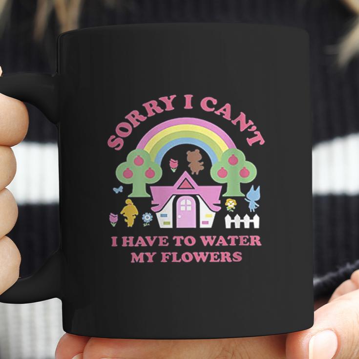 Womens Animal Crossing Sorry I Cant I Have To Water My Flowers Coffee Mug