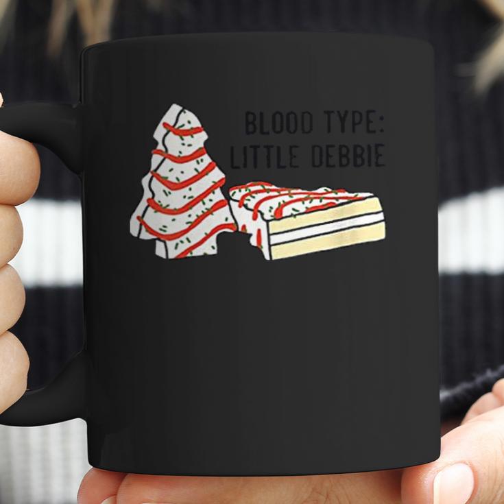 Womens Blood Type Little Debbie Inspired Christmas Tree Snack Cake Coffee Mug