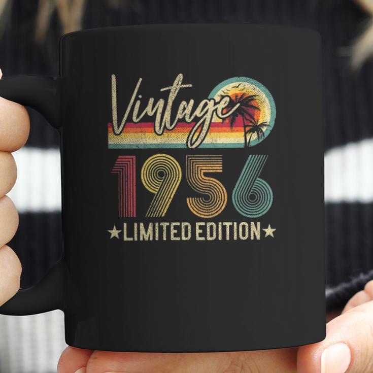 Womens Limited Edition 1956 66Th Birthday Gift 66 Years Old Vintage V-Neck Coffee Mug