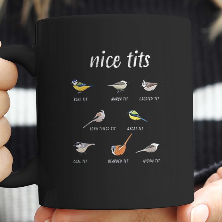 Womens Nice Tits Funny Bird Watching Christmas Gift Birder Men Dad Coffee Mug