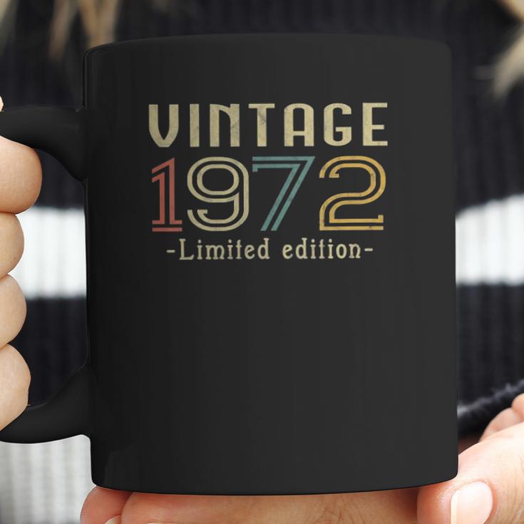 Womens Vintage 1972 50Th Birthday 50 Years Old Gift V-Neck Coffee Mug