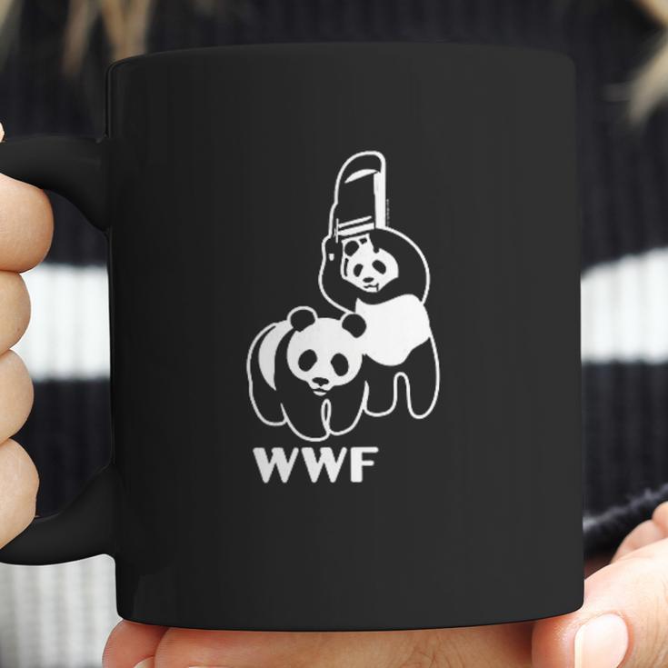 Wwf Funny Panda Bear Wrestling Coffee Mug