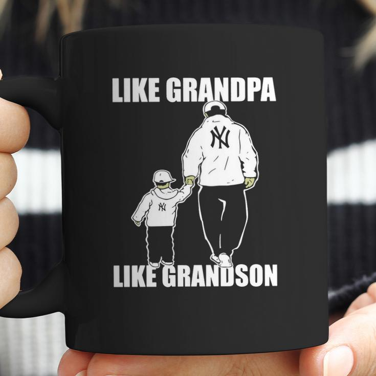 Yankees Like Grandpa Like Grandson Tshirt Coffee Mug