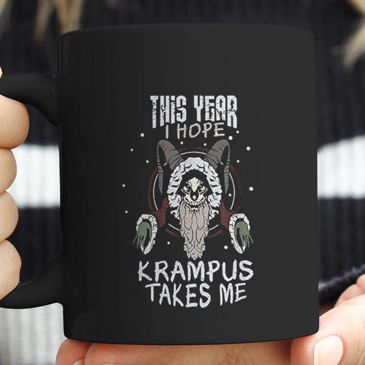 This Year I Hope Krampus Takes Me Christmas Coffee Mug