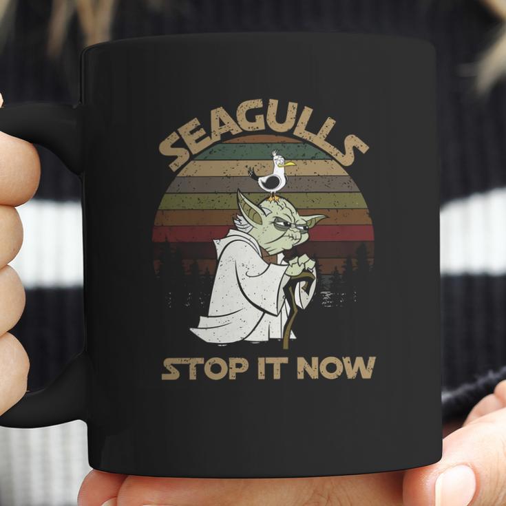 Yoda Seagulls Stop It Now Vintage Shirt Coffee Mug